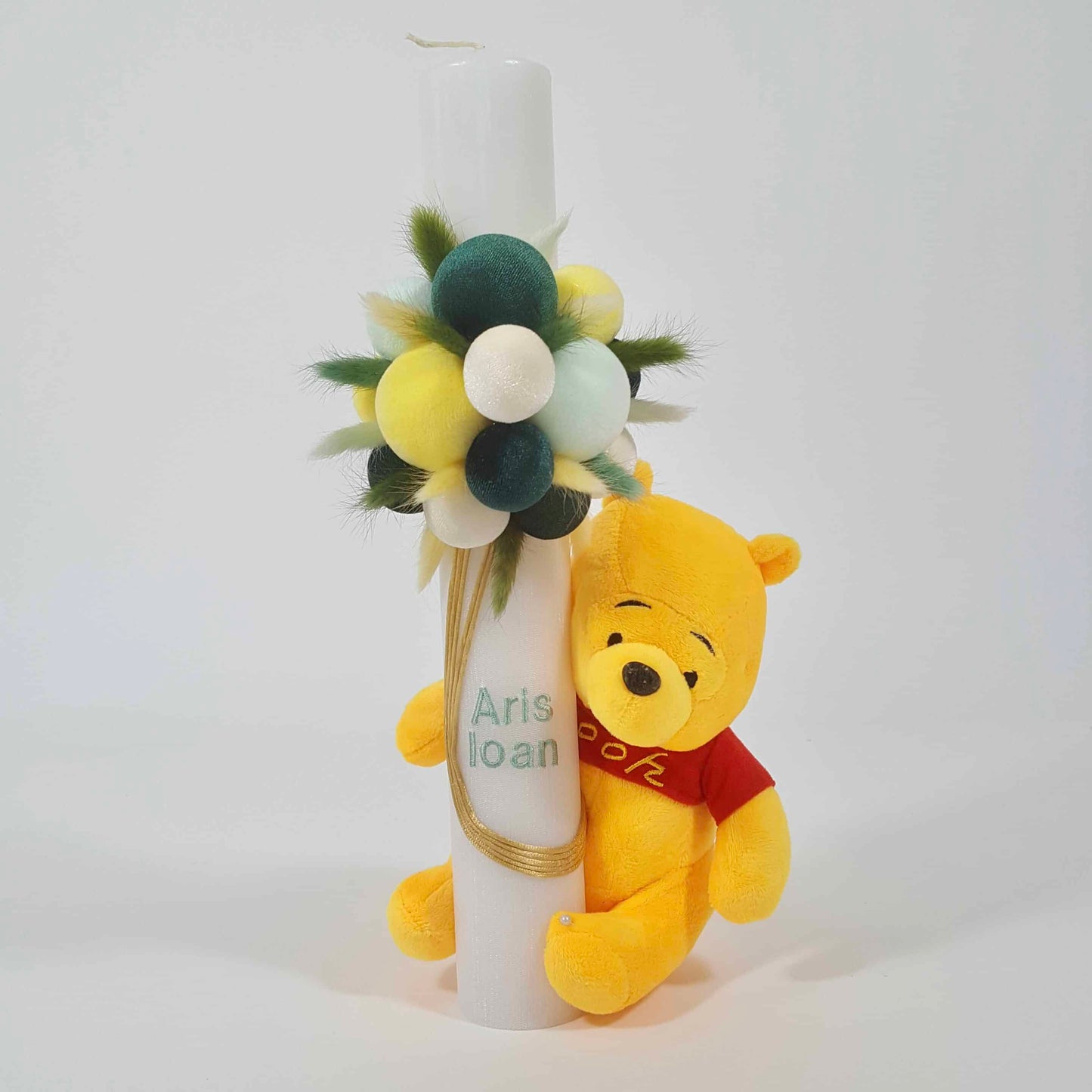 Trusou complet botez baietel cu Winnie the Pooh si costumas botez