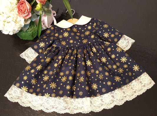 Rochita eleganta bumbac si dantela