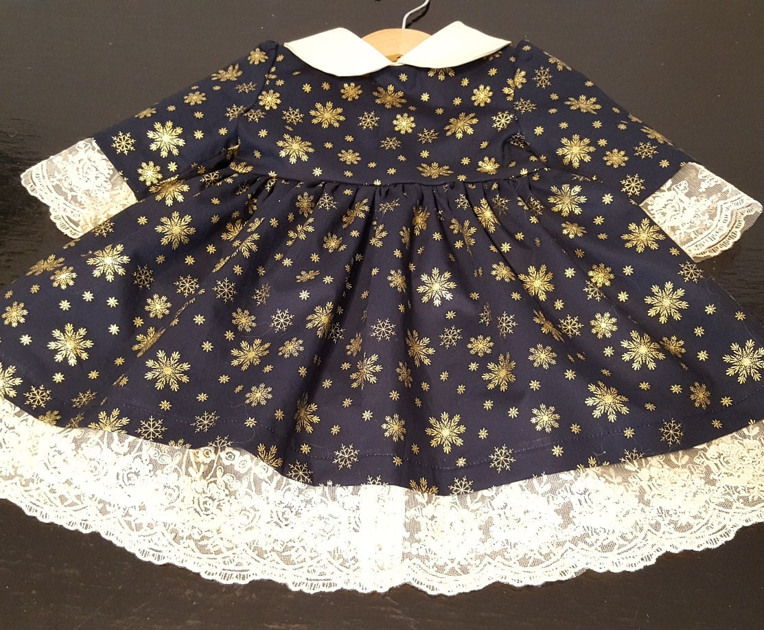 Rochita eleganta bumbac si dantela